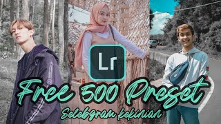 Free 500 Preset Selebgram Kekinian Terbaru 2020 Gratis Preset Lightroom