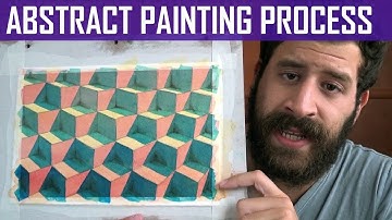 Abstract Watercolor Painting Process | Demo & Tutorial