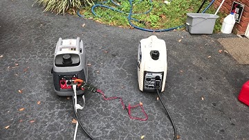 Parallel operation two different sized generators pulsar 2000 W and Briggs & Stratton 2200 W inverte