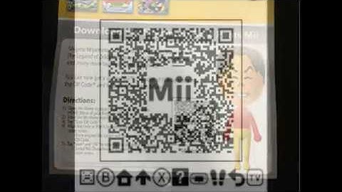 3rd Mii QR Code Video