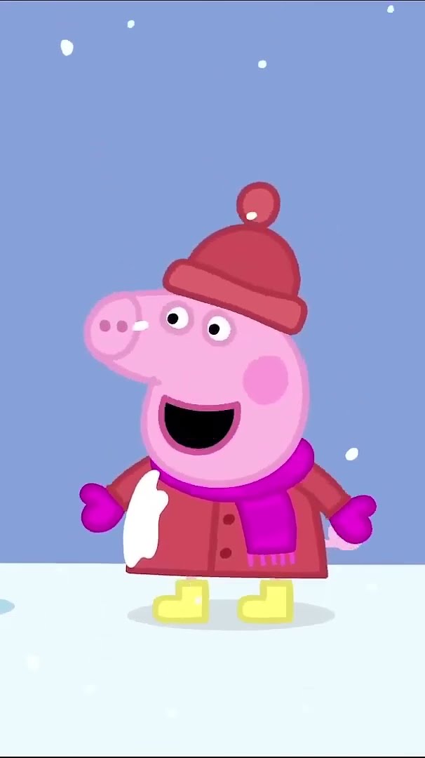Peppa's SnowBall Fight ? ☃️ Peppa Pig #Shorts