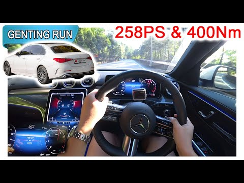 Part 2/2 | W206 Mercedes-Benz C300 AMG Line | Malaysia #POV [Genting Run 冲上云霄] [CC Subtitle]