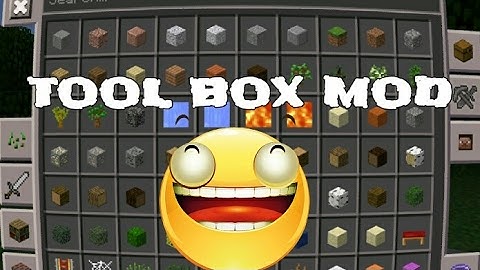 Minecraft PE MOD REVIEW! TOOLBOX FOR MCPE!