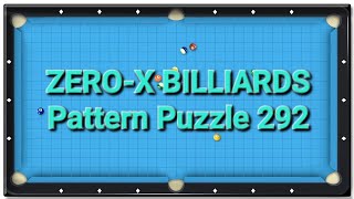 Zero-X Billiards Puzzle Pattern 292 Last Pocket