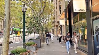 Melbourne CBD Walk | Collins Street, Swanston & Bourke Street (4K 60fps)