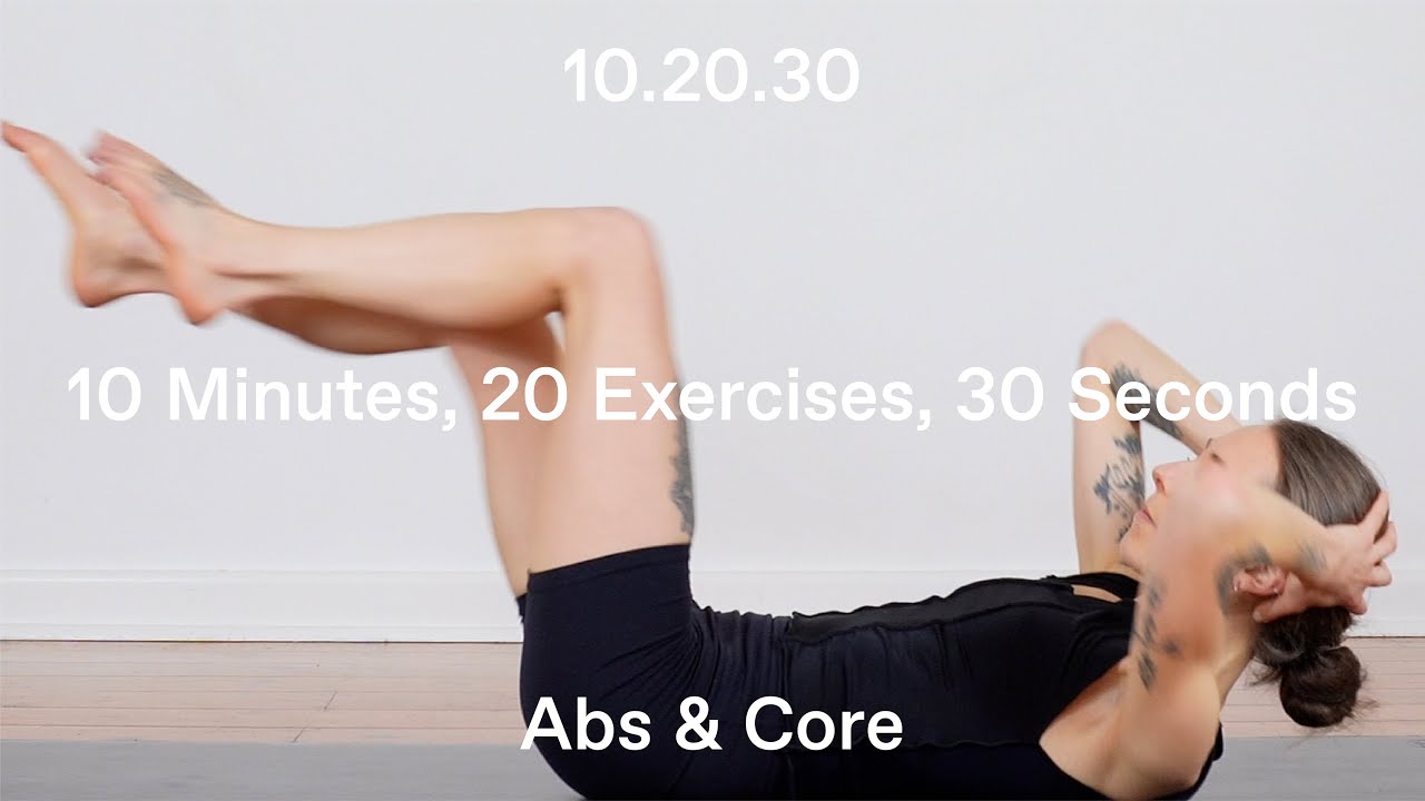 10 Min Express Pilates — Abs & Core Home Workout — Lean, Tone & Burn ...