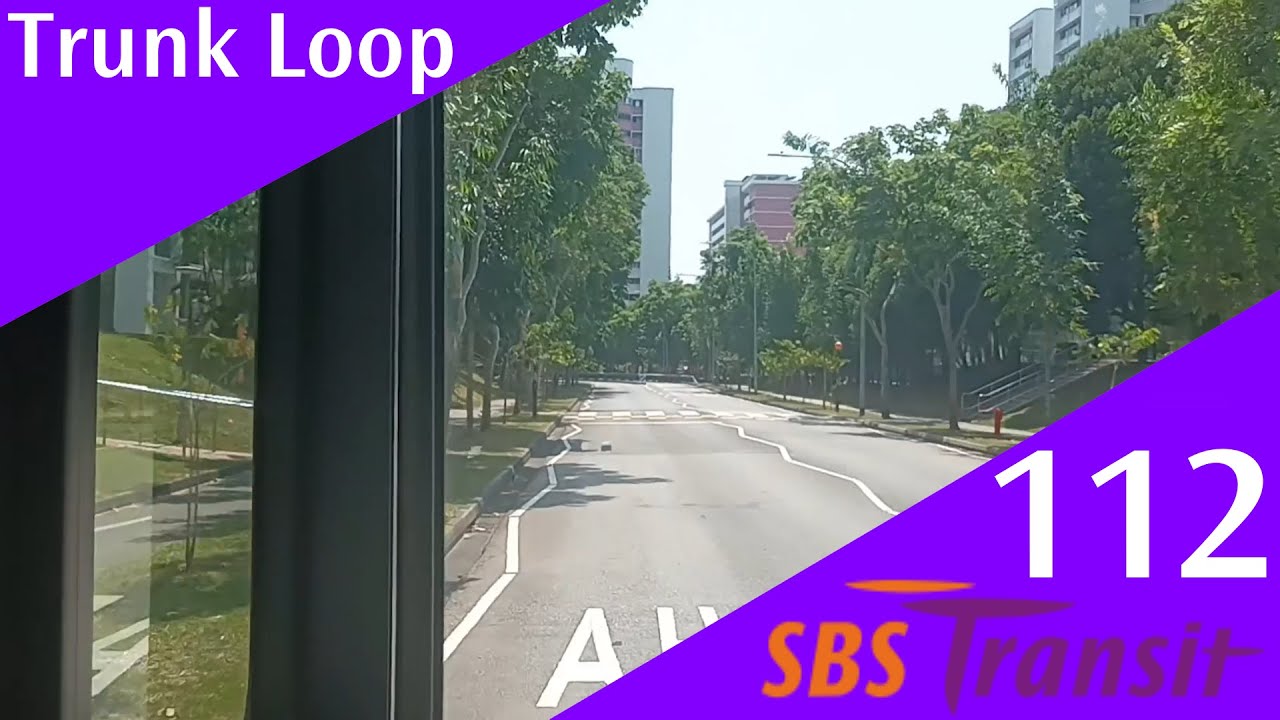 Singapore SBS Transit Trunk Bus Service 112 Route Visual