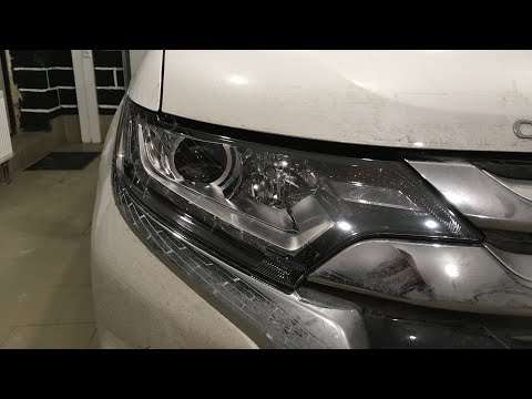 Mitsubishi Outlander 3 - замена линз на диодные Expression
