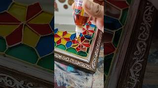 DIY Mirror Decor | Mirror Painting Idea #artist #art #youtubeshorts #trendingshorts #painting
