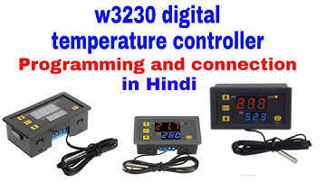 W3230 temperature controller programming and connection in Hindi