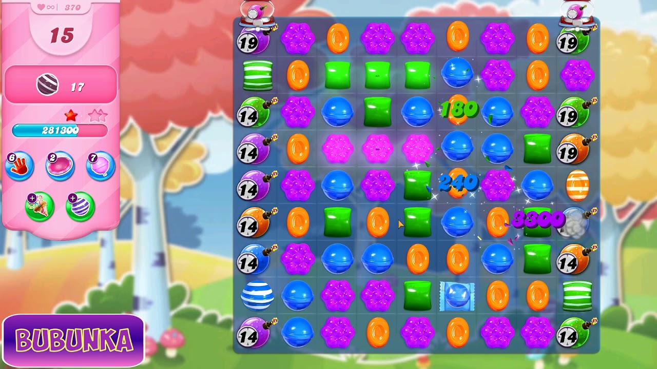 Candy Crush Saga level 370 HD - YouTube