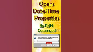 Opening Date and Time Properties in Windows via Run Command