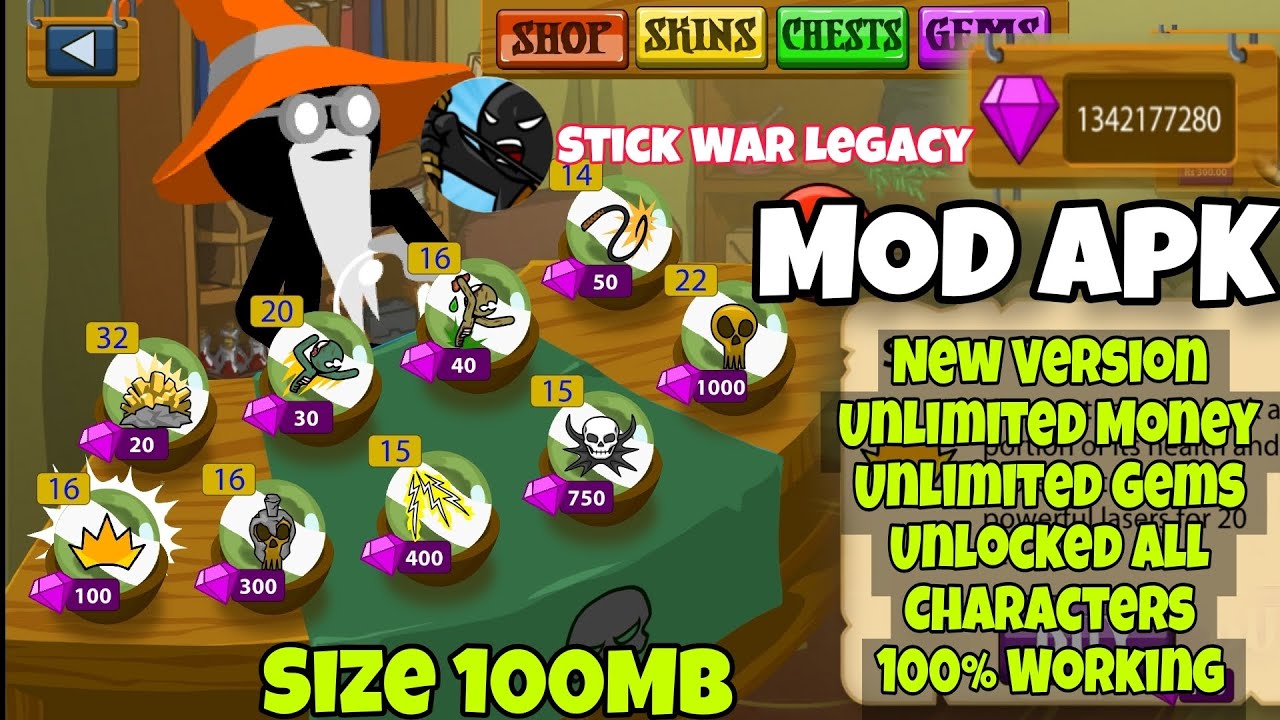 Stick War Legacy Mod ApK Stick War Legacy Unlimited Money