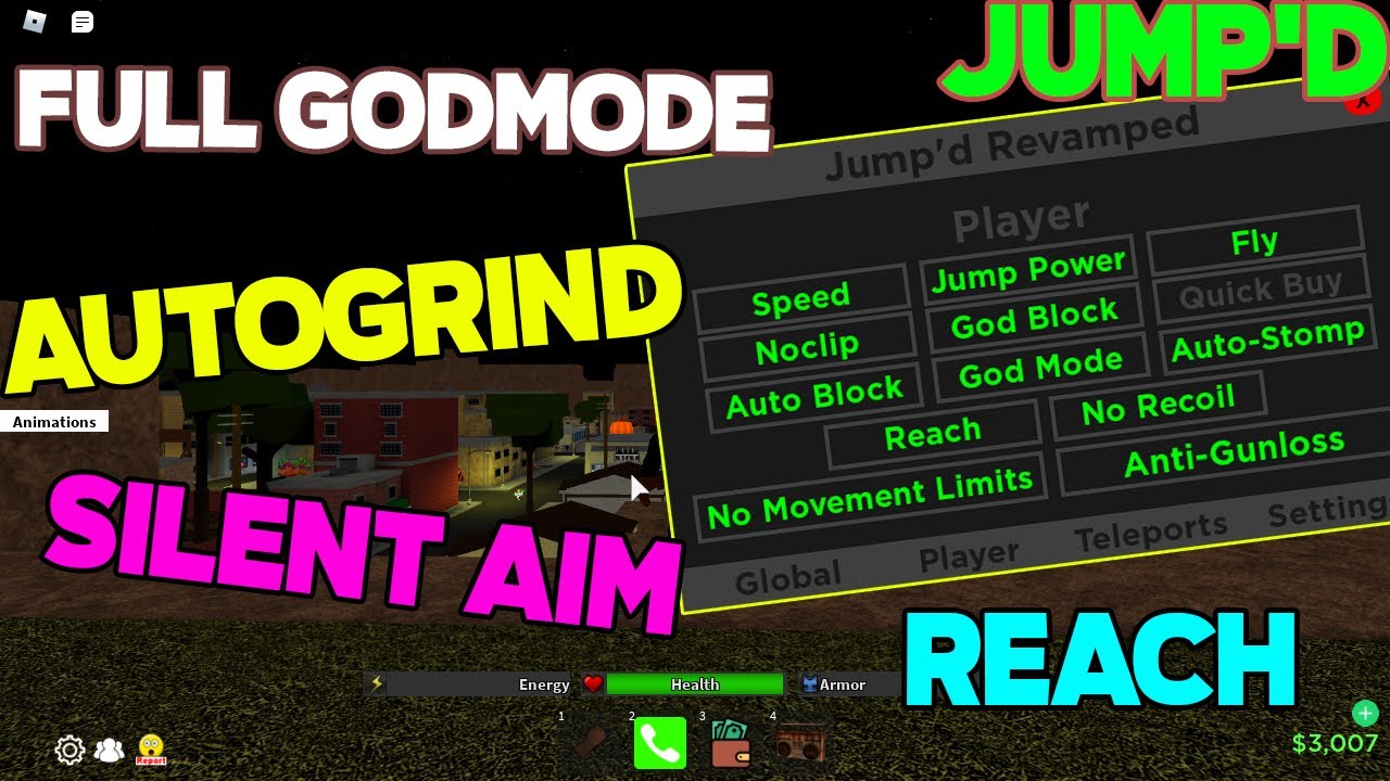 Roblox Jump D Da Hood Script Hack Full Godmode Unban Autogrind Aimlock Fly Gun Esp Youtube - roblox jump power script