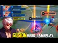 I DID MY BEST TO WIN THIS GAME! GUSION SOLO RANK HARD GAMEPLAY | MLBB