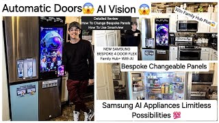 NEW Samsung Bespoke FamilyHub+ 7.0 4Door Flex AI Refrigerator With AI Vision 2024 Indepth Review