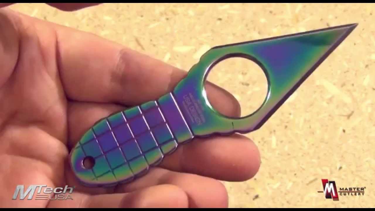 MTech USA MT-588RB Tactical Neck Knife Product Video - YouTube