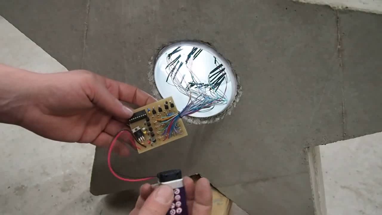 DIY großer Betonstern mit Lichteffekt - Beton gießen XXL mit Holzform, Lichtleiter und LEDs -