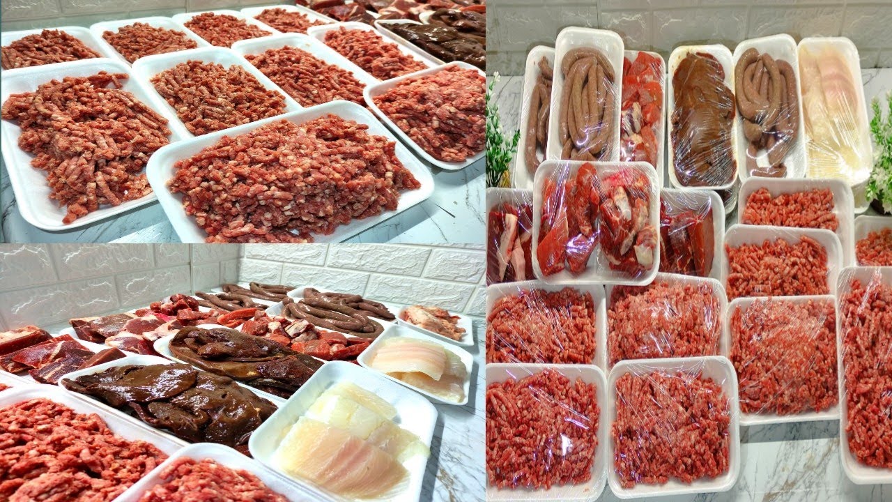 تفريزات لحوم رمضان 2025 💥 مشترياتي بالاسعار مفروم200 كندوز250 اسعار اقتصادية وافكار هتوفر معاكى 🌜✨