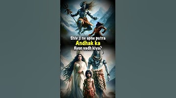 Why Lord Shiva kill his son Andhak? #shiv #mahadev