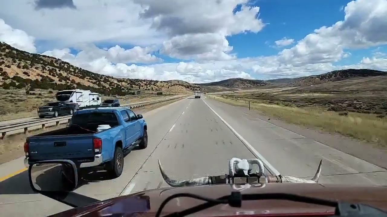 Real World Dashcam Trucking from Evanston Wyoming to Eads Colorado 10/1