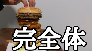 マックのハンバーガーを全種類混ぜてみた
