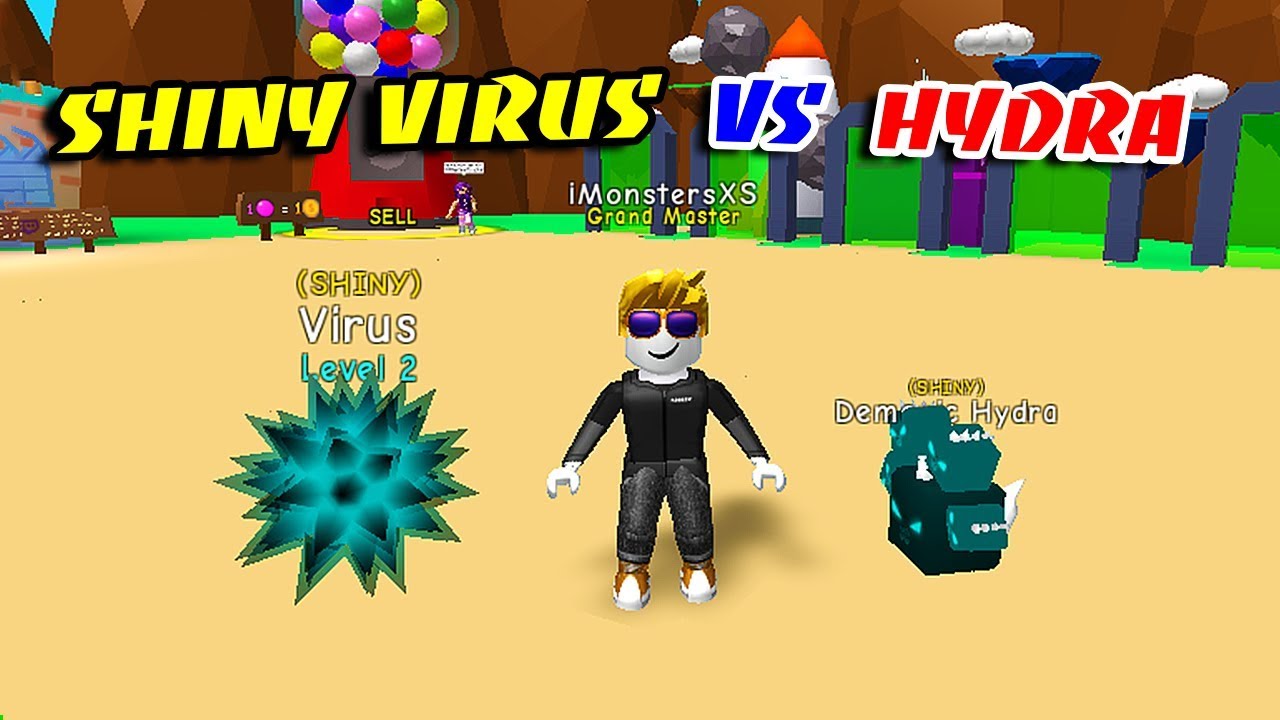 MAKE SHINY VIRUS  DEMONIC HYDRA Best PETS In BUBBLE GUM SIMULATOR Roblox