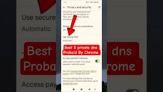 Best 5 Private DNS setting 🛜 Private DNS servers 📲  private dns setting kaise kare I private dns Net Worth