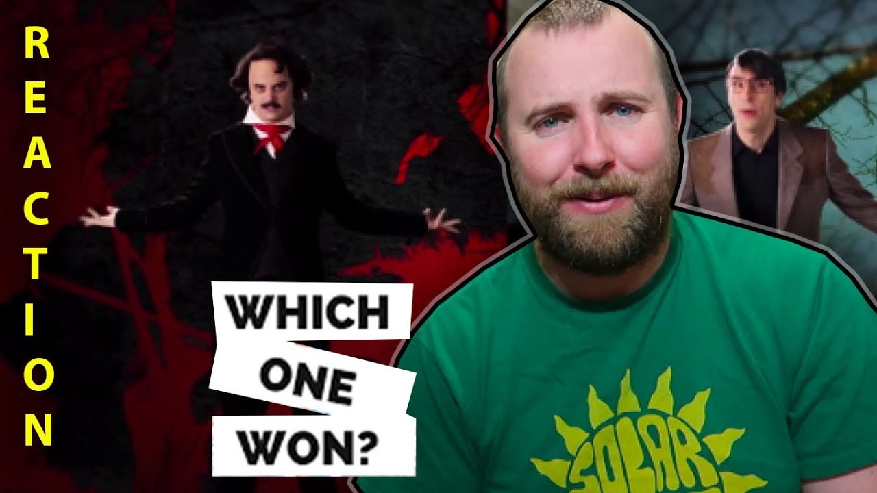 Stephen King vs Edgar Allan Poe. Epic Rap Battles of History. REACTION