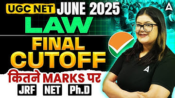 UGC NET Law Cut Off 2025 | UGC NET Cut Off June 2025 Law | UGC NET Result 2025 Law Cut Off