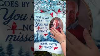 Not A Day Goes By That You Are Not Missed Personalized Photo Flag