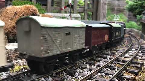 O gauge scratch built coarse scale garden railway