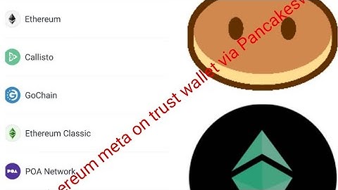 How to swap Ethereum Meta on trust wallet via Pancakeswap