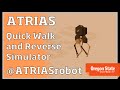 ATRIAS Robot: Simulator: Quick Walk Forward and Backward