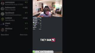 Adin Ross got MAD after finding out he got BANNED from Kick 💔😱 #yt #shorts Profile