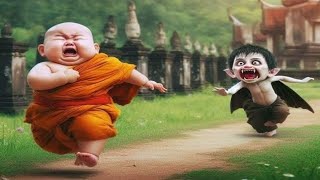little monk cute baby viral video moment video #trending #youtube