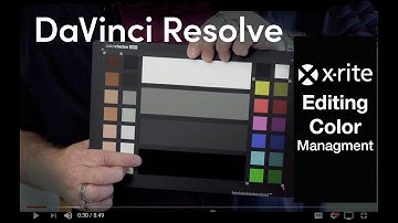 X Rite Color Checker Video - DaVinci Resolve Workflow