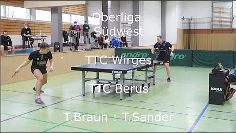 Oberliga Sdwest | TTC Wirges - TTC Berus T.Braun :...