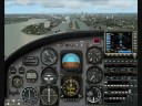 English countryside finishing with a landing at London's City airport ILS runway 28 approach.