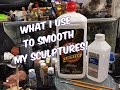 What I use to smooth my sculptures! Using ligher fluid and rubbing alcohol!