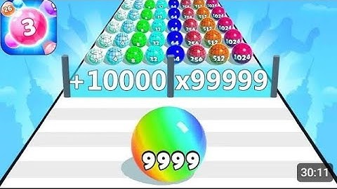 Ball Run 2048 - Gameplay Walkthrough Tutorial Levels (iOS, Android NinjaX YT is live! part - 254