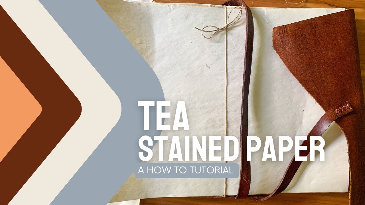How to tea stain paper