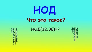 картинка: Наибольший общий делитель (НОД). Легкий способ #maths #дроби #science