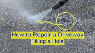 How to Repair Driveway - Filling a Crack or Hole