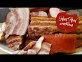 Вкусный Рецепт Горячего копчения грудинки (подчеревка). Купил новою коптильню.