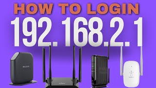 192.168.2.1 -Login Router Default Username and password 192.168.2.1 -Login Router Default Username and password