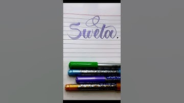 "Sweta" Name Calligraphy #shorts #art #calligraphy #lettering #handlettering
