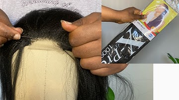HOW TO VENTILATE A LACE CLOSURE USING BRAIDING HAIR. VERY AFFORDABLE AND BEGINNER FRIENDLY TUTORIAL