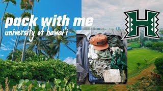 PACK WITH ME FOR U of HAWAI'I (what to bring + tips)