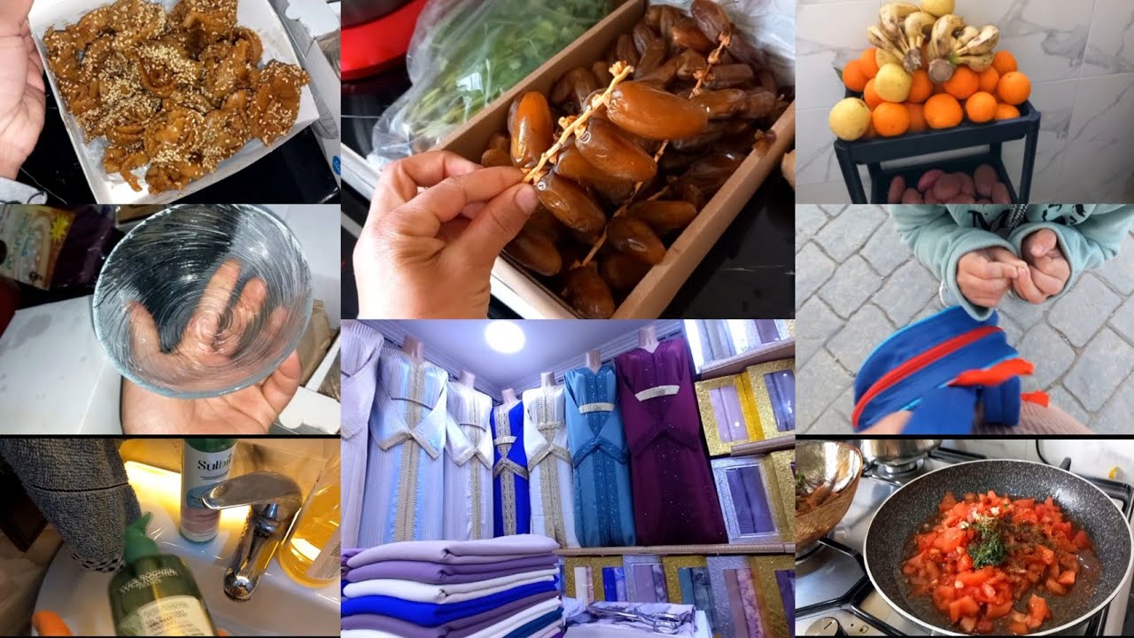اخر تحضيرات قبل رمضان جلابة عيد/مشتريات جديدة/ للكوزينة/